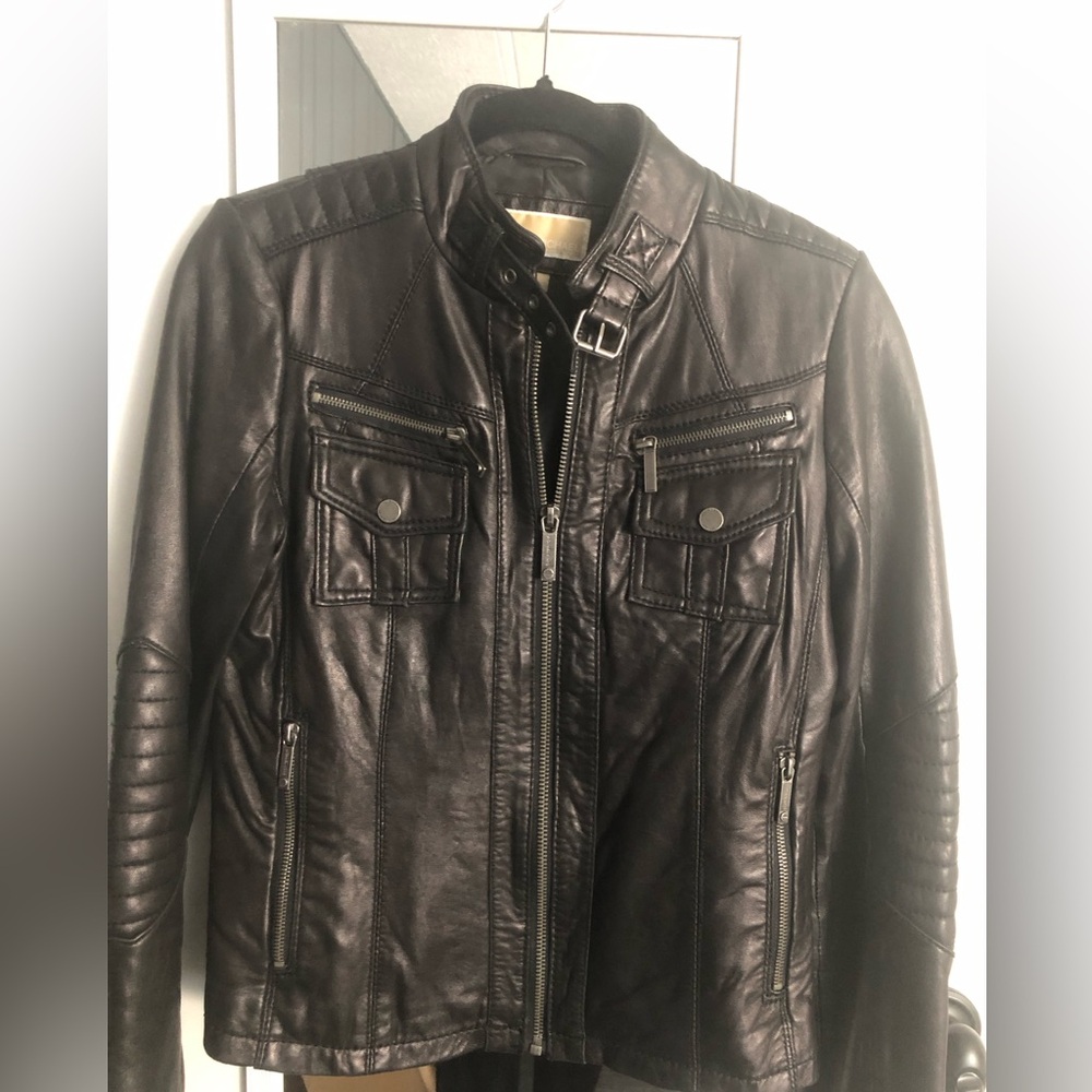 Michael Kors Leather Jacket Size S